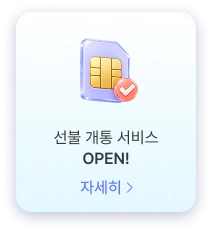 선불폰 개통